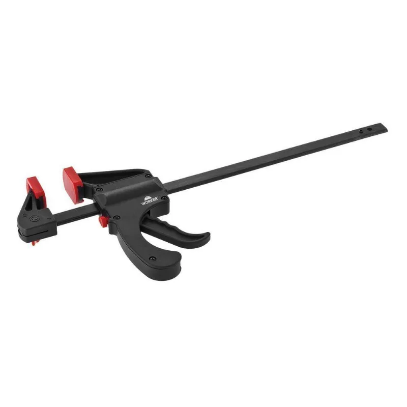 Grampo De Aperto Rápido Nylon 12" 305mm Fixação Eficiente Preto Worker