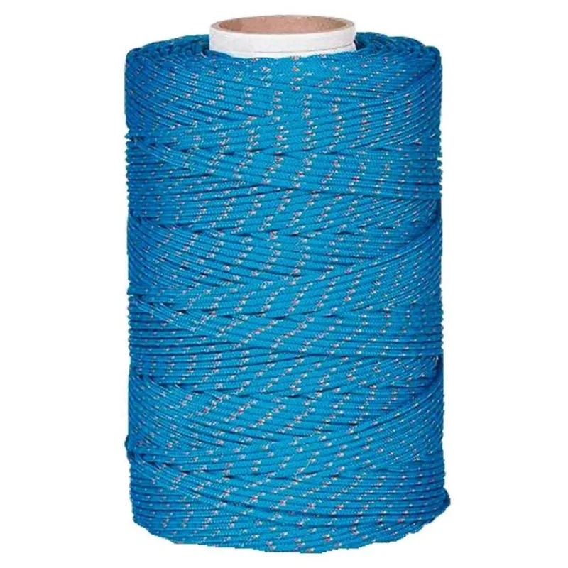 Corda Pet Trançada 4mm Azul Collins Rolo
