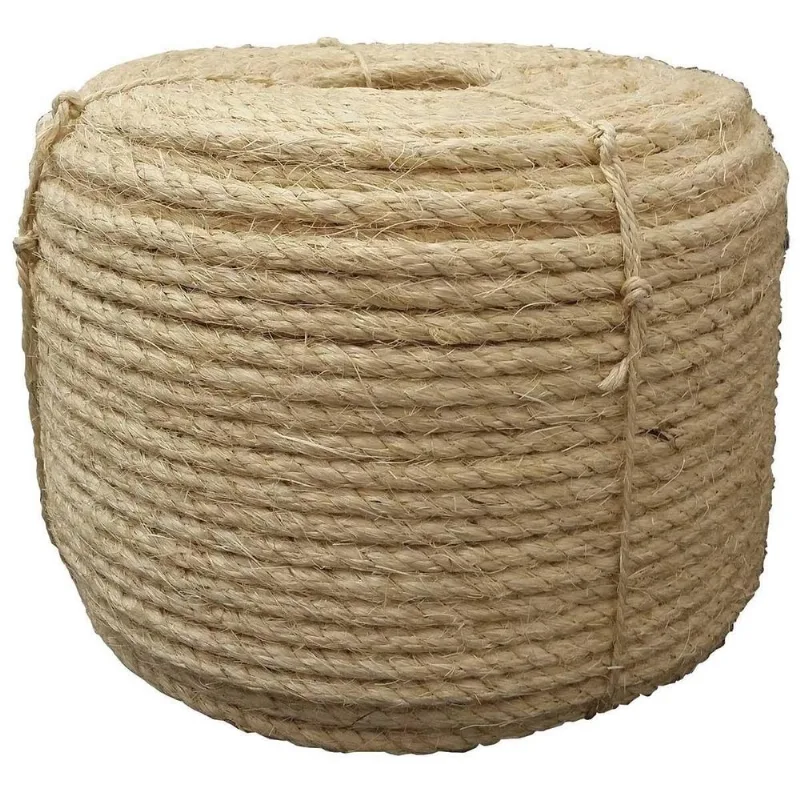 Corda De Sisal 10mm 220m Collins 223859 Torcida Natural