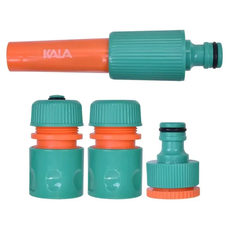 Kit de Esguicho e Conexões para Mangueira com 4 Peças Kala 234443 234443