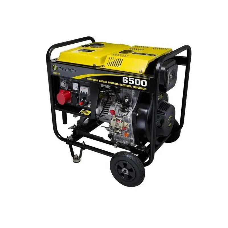 Gerador A Diesel Elétrico 6500 10hp 380v Matsuyama Gda 6500