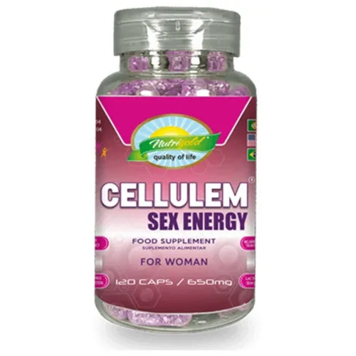 Cellulem Sex Energy For Woman 650mg 120 Cápsulas Nutrigold - NUTRIGOLD - Higiene E Beleza