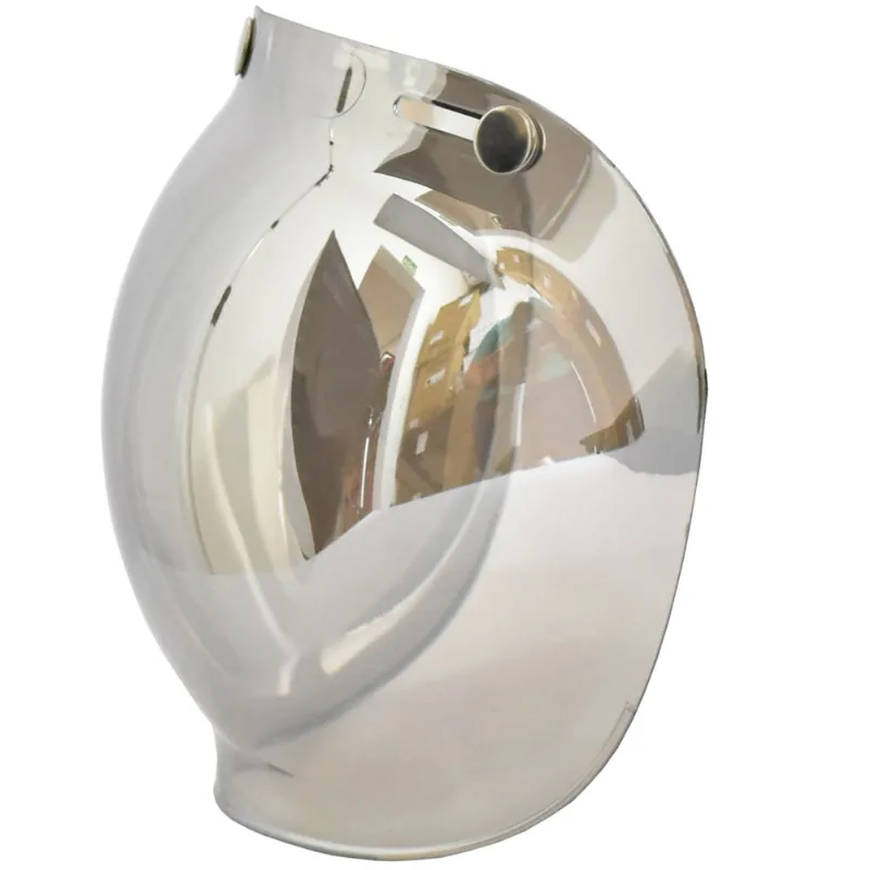 Viseira Burbble Bolha Capacete Bieffe B-45 Prata