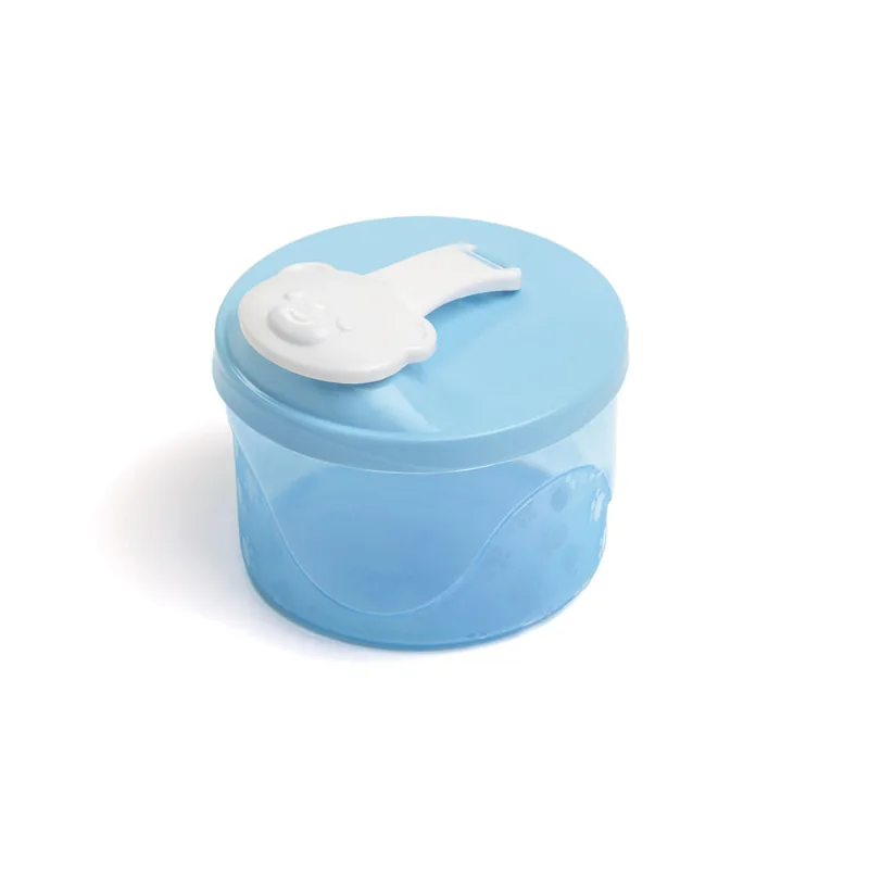 PORTA LEITE EM PO 300ML AZUL BEBE TRANSLUCIDO 0868.095