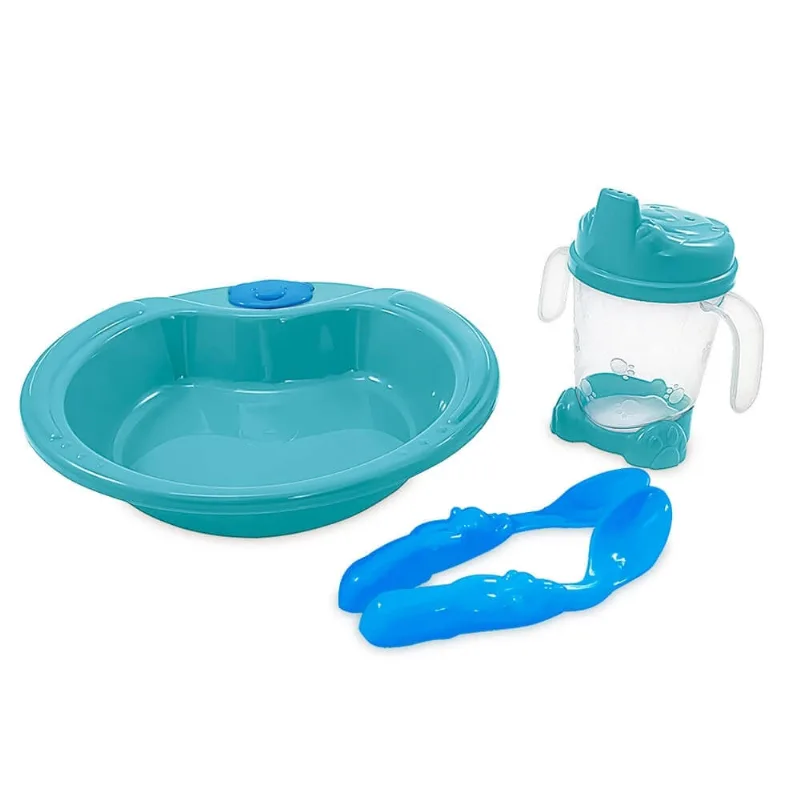 Kit alimentacao azul turquesa cajovil