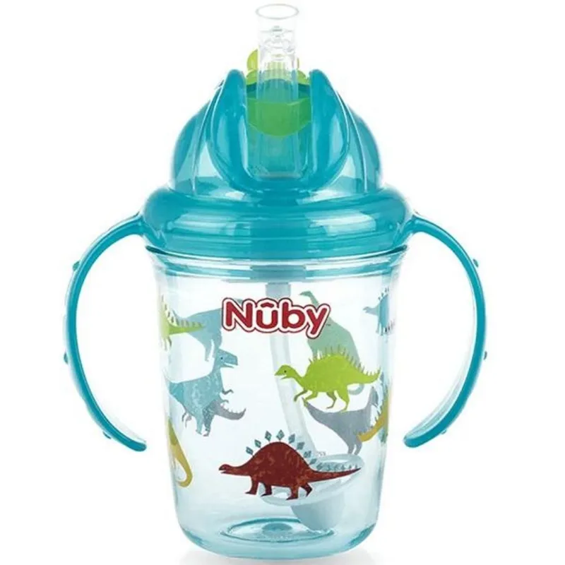 Copo com Canudo ALÇA Tritan Antivazamento 240ML +12M NUBY