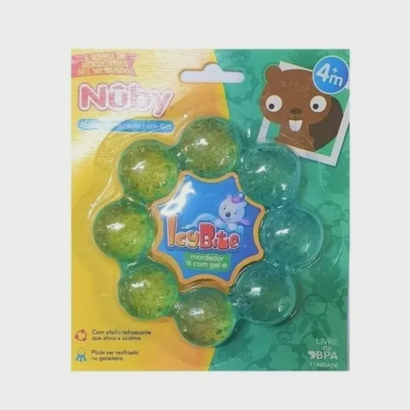 Mordedor Bebe Texturizado Argola com gel