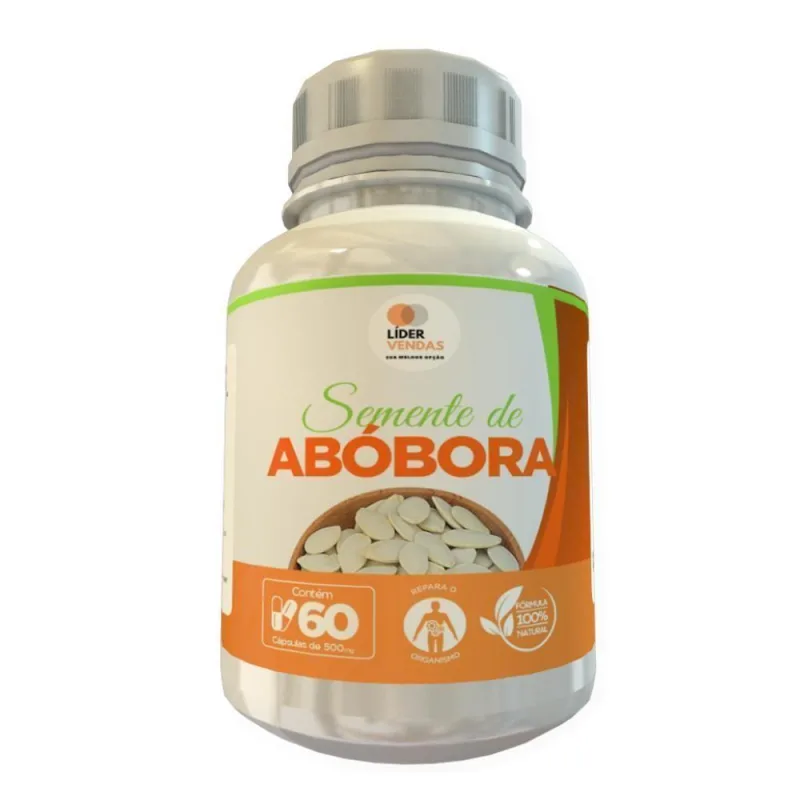 Semente De Abóbora 500mg 60 Cápsulas - Não Informado - Mercearia