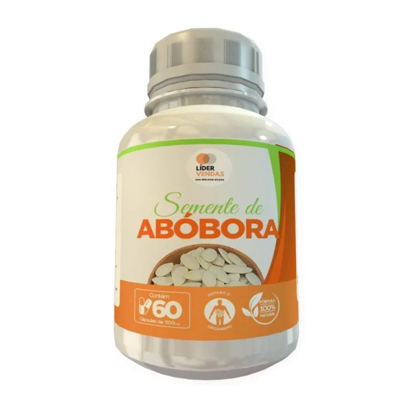 Semente De Abóbora Caps 500mg 60 Cápsulas - Não Informado - Mercearia