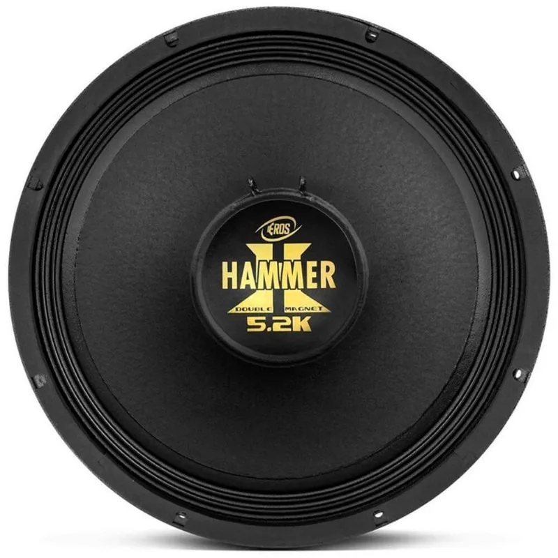 Woofer Eros Hammer 5.2K Black 15 Polegadas 2600w Rms 4 Ohms