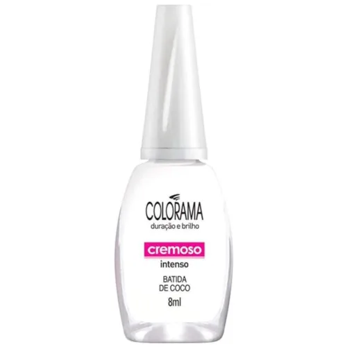 Esmalte Cremoso Batida De Coco 8ml Colorama - COLORAMA - Higiene E Beleza