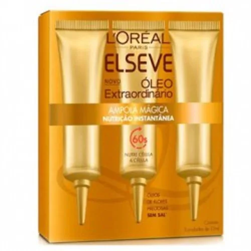 Ampola Tratamento Elseve 15ml Oleo Extraordinario Nutricao Loreal Paris - LOREAL PARIS - Higiene E Beleza