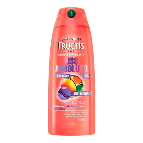 Shampoo Uso Diário Fructis 200ml Liso Quimica Unit - FRUCTIS - Higiene E Beleza