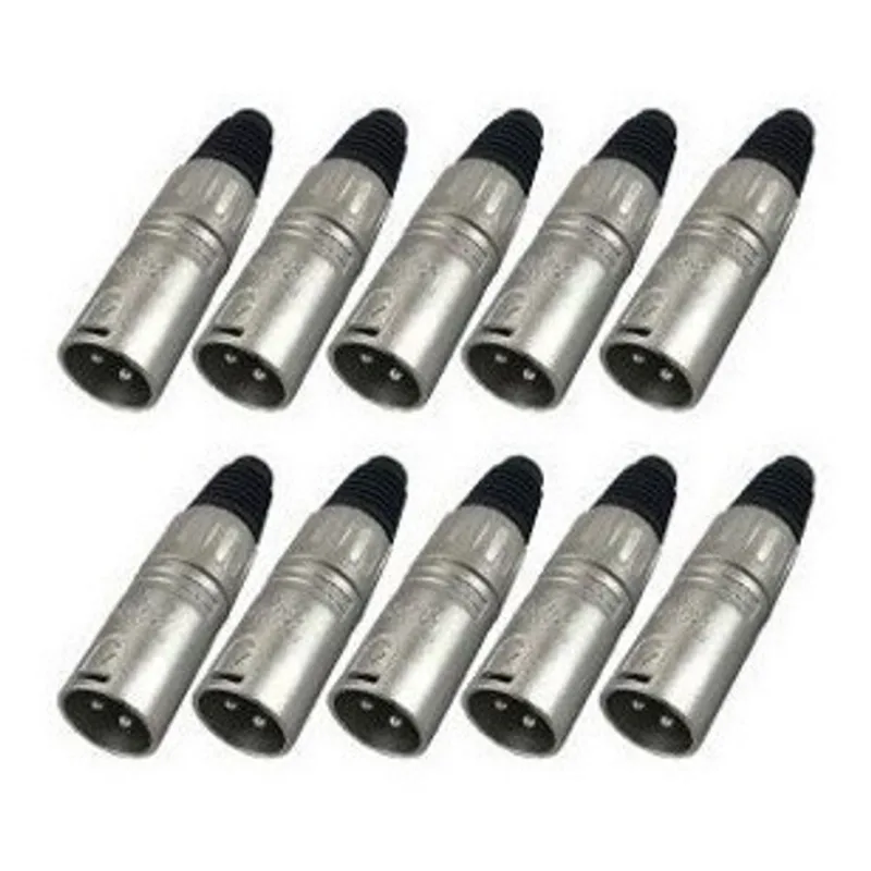 10 Conectores Santo Angelo Xlr Macho L3mnn01