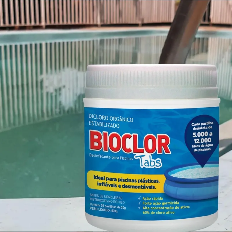 Garanta A Pureza Manutenção Da Água De Piscina Bioclor Tabs - Não Informado - Esporte E Lazer