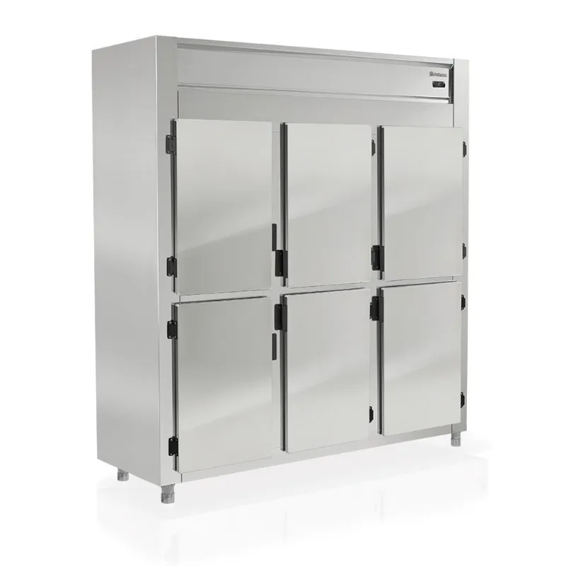 Refrigerador Comercial Gelopar 6 Portas 1553 Litros Inox 220V GREP-6P ai