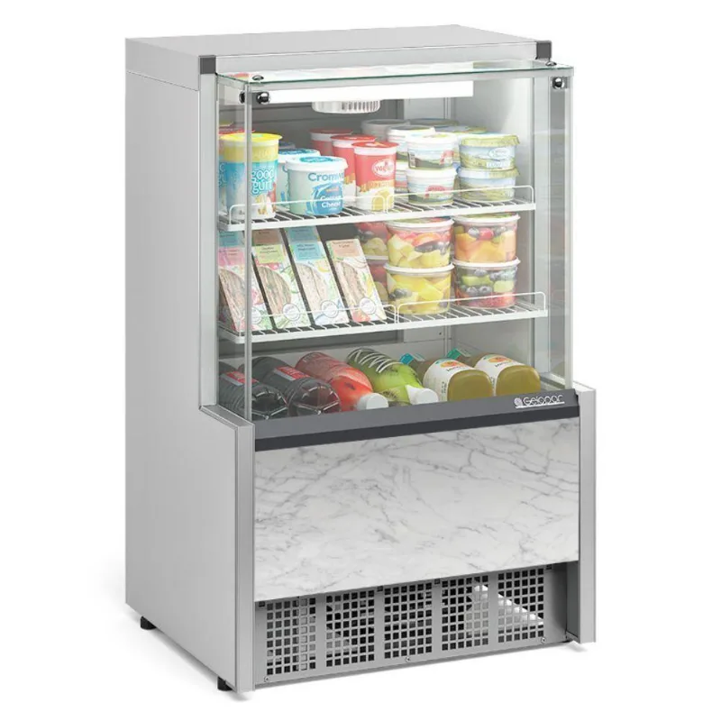 Vitrine Refrigerada Ar Forçado Aurora Gpfa075r Gelopar Aurora Refrigerada 0,74mt Branco 220v