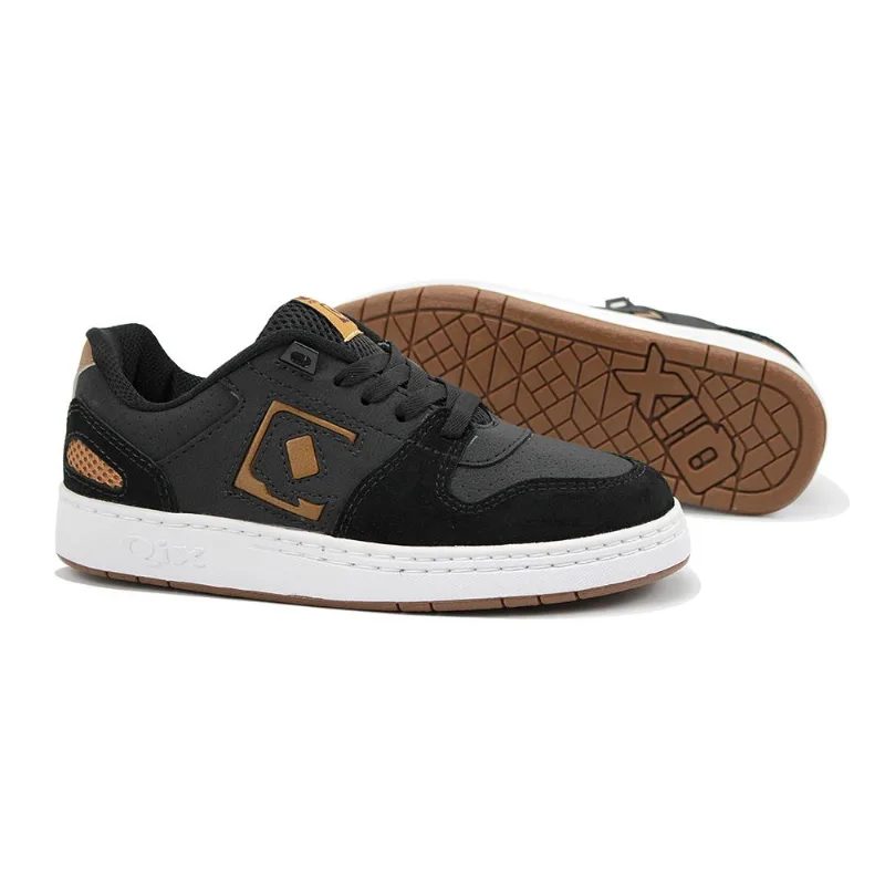 Tênis Qix Full Cor Preto/caramelo E Branco (par)