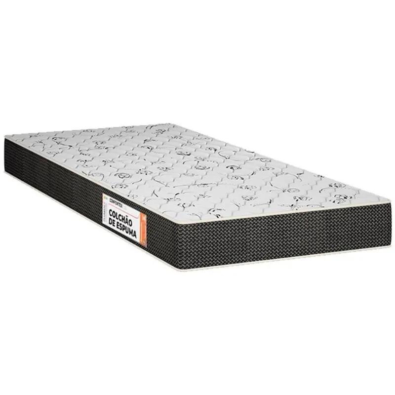 Colchão Solteiro Espuma Confortex D45 (78x188x14) - Plumatex