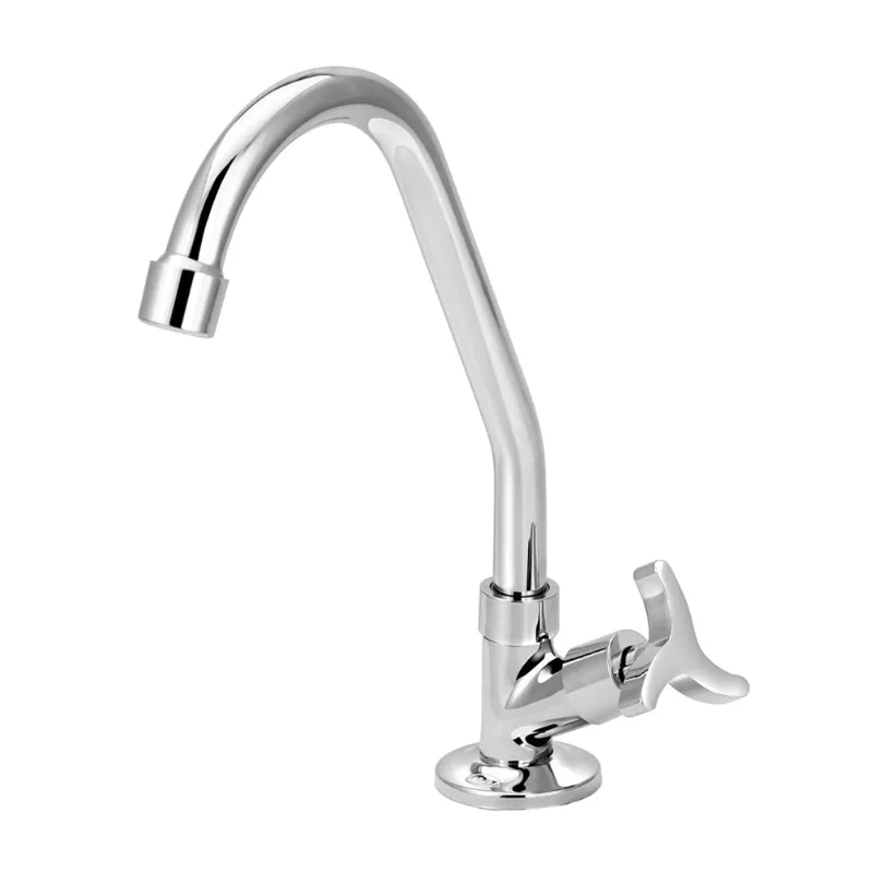 Torneira de Mesa para Cozinha Bica Móvel Jr C36 Cromada1/4" 1/2" - Forusi