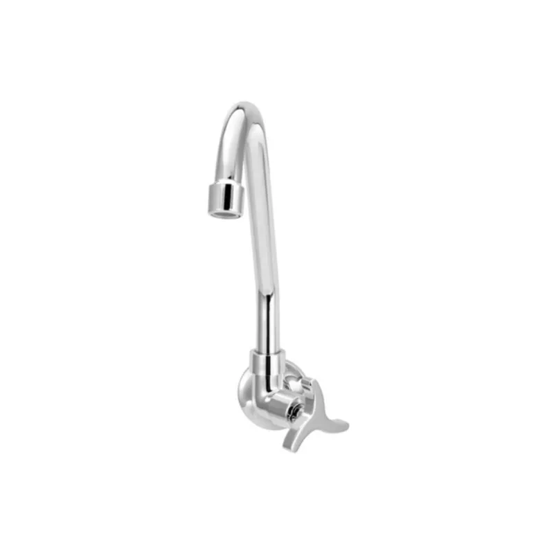 Torneira de Parede para Cozinha Bica Móvel Jr C36 Cromada 1/4" 1/2" 3/4" - Forusi