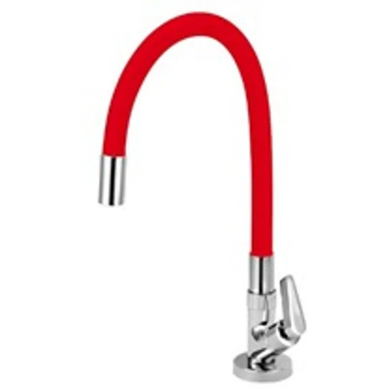 Torneira de Mesa p/ Cozinha Color Flex Clock Vermelha 3195 Forusi