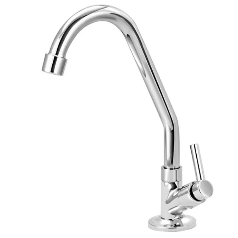 Torneira de Mesa para Cozinha Bica Móvel Jr C76 Cromada 1/4" 1/2" - Forusi