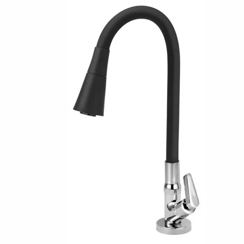 Torneira Cozinha 3159 Flex Gourmet Mesa ¼ Preto Forusi