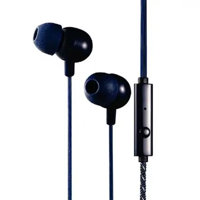 Fone de ouvido auricular traçado com microfone Azul EPH-304 - Lity