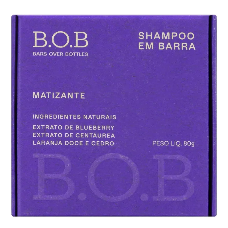 Shampoo Matizador Barra B.O.B 80g