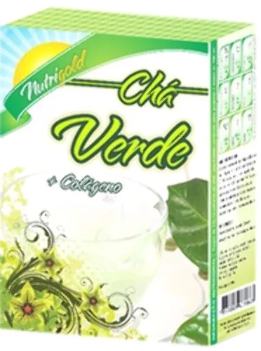 Chá Verde Solúvel Com Colágeno Nutrigold 200g - NUTRIGOLD - Mercearia