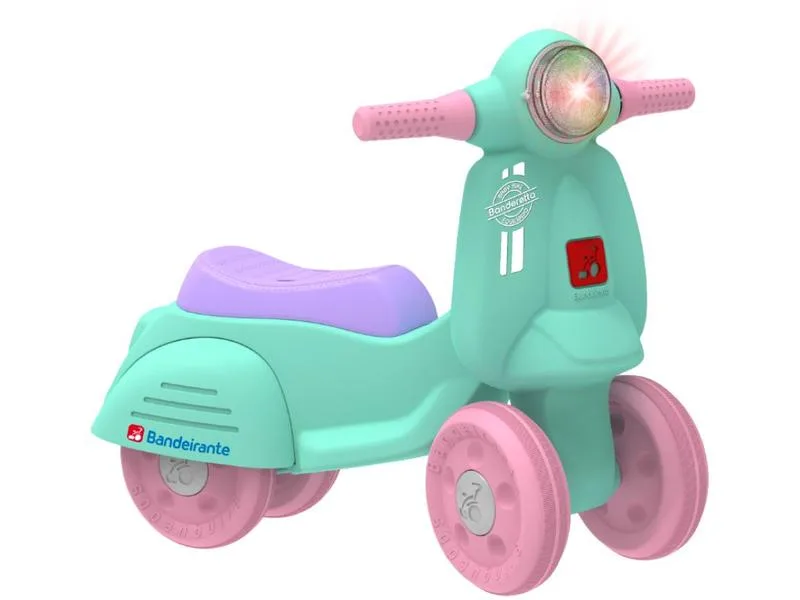 Bicicleta de Equilíbrio Infantil Bandeirante Banderetta com Som e Luz Turquesa - Bandeirante - Brinquedos