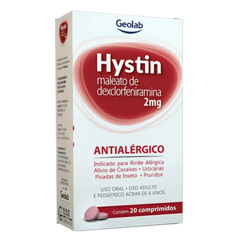 Hystin 2 Mg 20 Comprimidos Geolab Similar - GEOLAB
