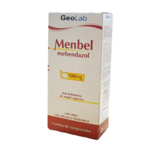 Menbel 100 Mg 6 Comprimidos Geolab Similar - GEOLAB - Farmácia