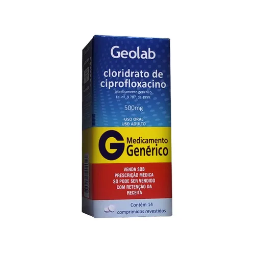 Ciprofloxacino 500 Mg 1 Comprimidos Geolab Genérico - GEOLAB - Farmácia