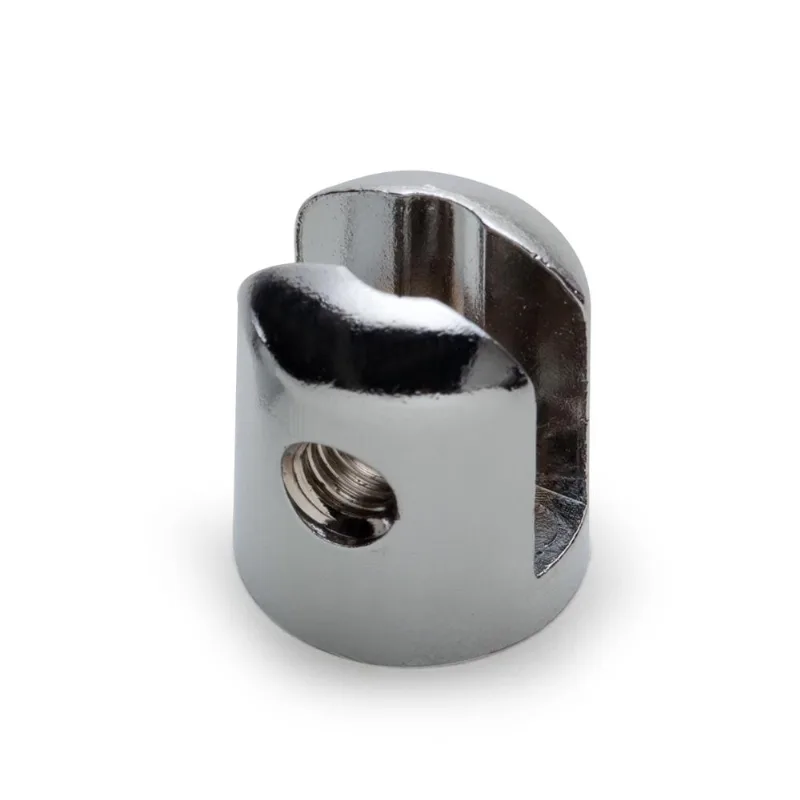 Suporte para Vidro Isero Boca de Jacaré Zamac 10mm Cromado