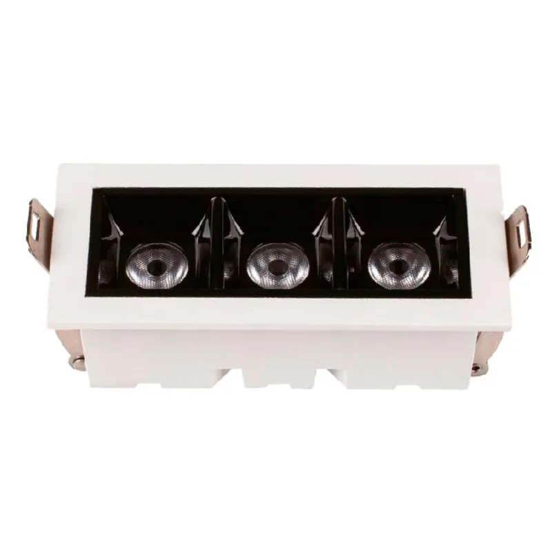 Mini Spot Focco Ângulo 24 Branco E Preto Quadrado 2700K 6W Gaya