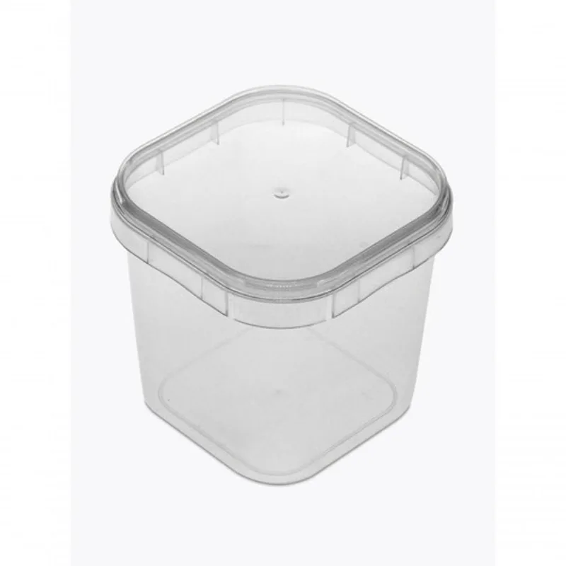 Bolo No Pote Quadrado 220Ml C/100 Unidades Plast. Crystal