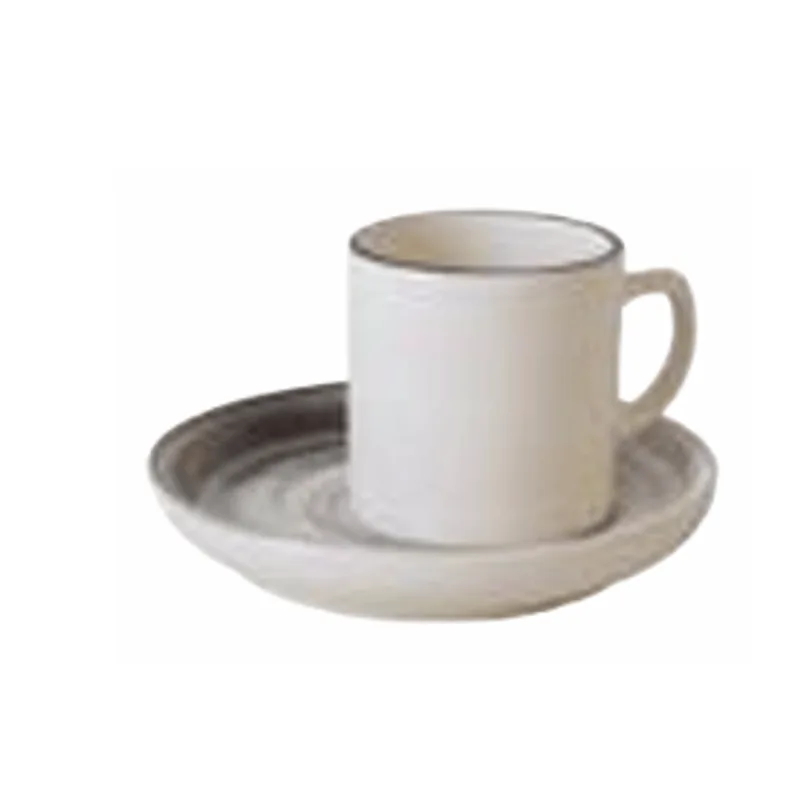 Xícara de Café Pierre de Lune Stoneware Kenya Cinza 110ml
