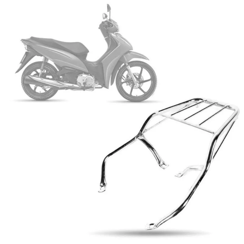 Bagageiro Aço Biz 125 2011/2017 Cromado