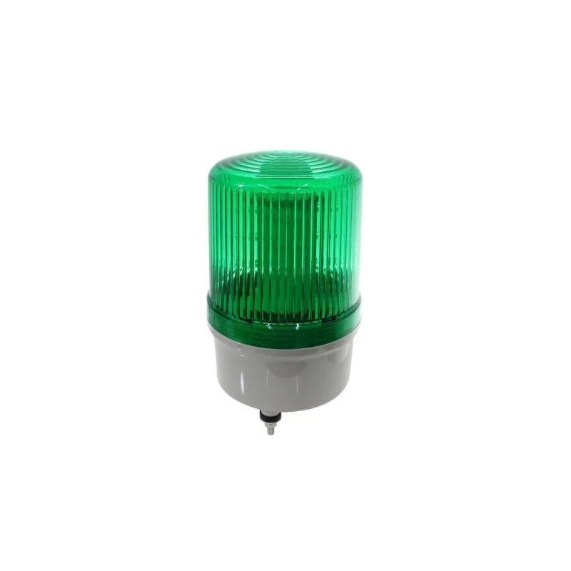 Sinaleiro Rotativo 100Mm Led Verde 24V Com Buzzer - Metaltex