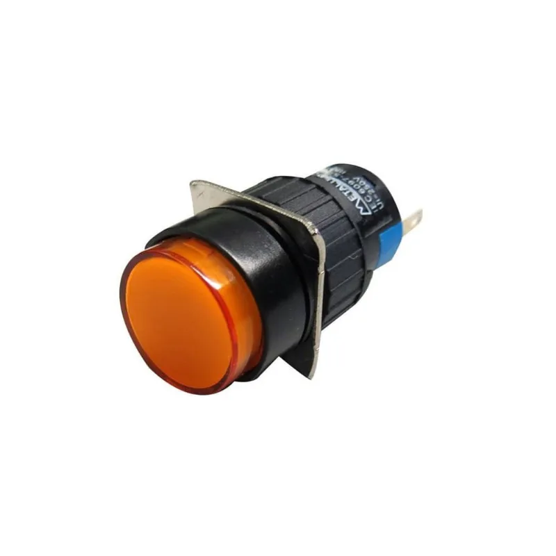 Sinaleiro 16Mm Led 24V Laranja P16Pr - Metaltex