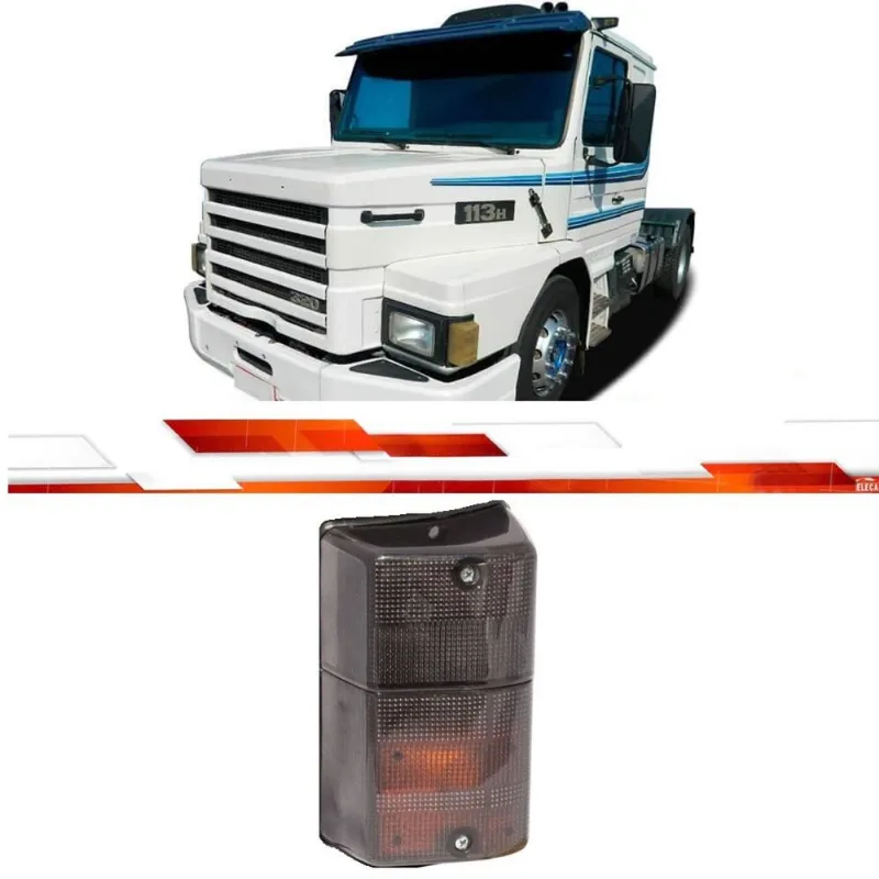 PL04471204 LENTE DA LANTERNA PL0446 DIANTEIRA LE SCANIA 112 113 FUME Fornec: PRADOLUX Qtd p/ Emb