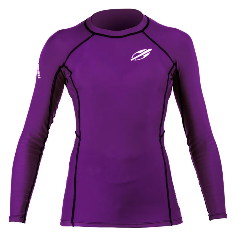 Camiseta manga longa feminina infantil surf mormaii Roxo 4