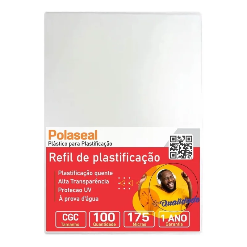 Polaseal Plástico para Plastificação cgc 110x170x0,07 100un