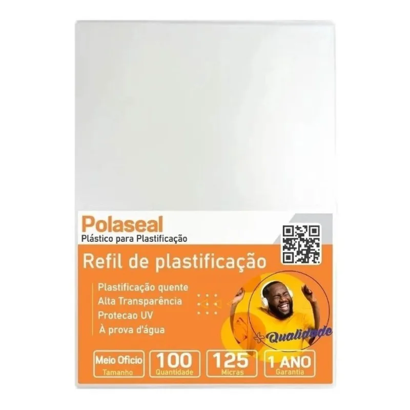 Polaseal Para Plastificação Meio Ofício 170x226x0,05 100un