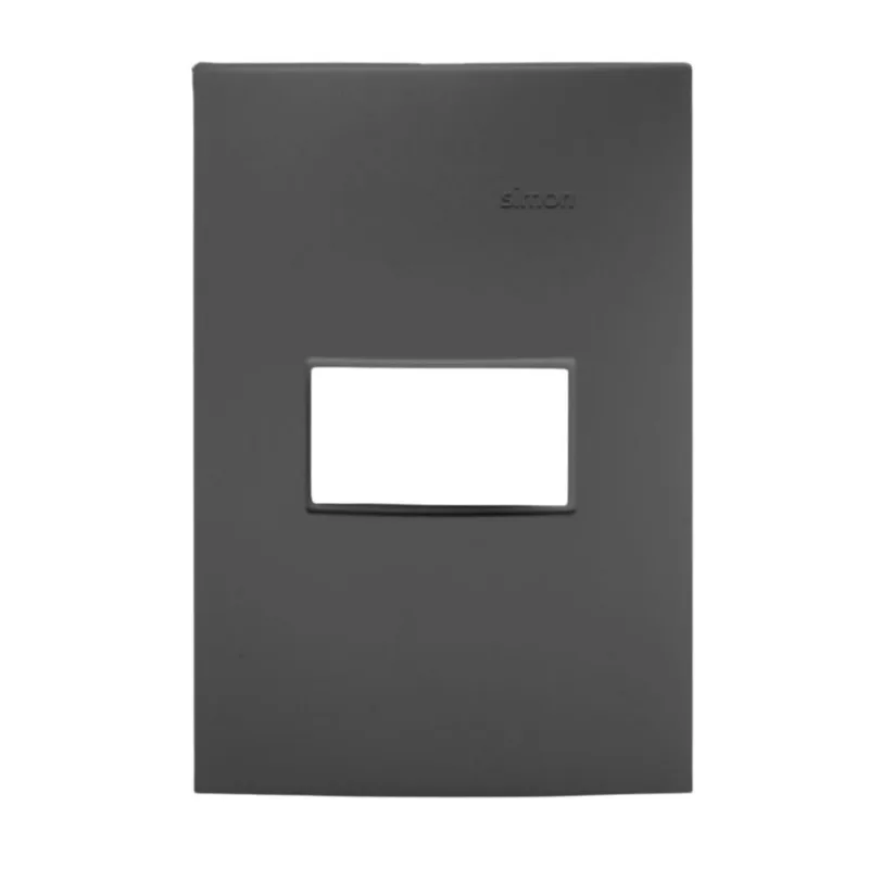 Placa 1 Posto 4x2 com Suporte Line Simon 30 Placa 1 Posto 4x2 com Suporte Grafite Simon 30 Line