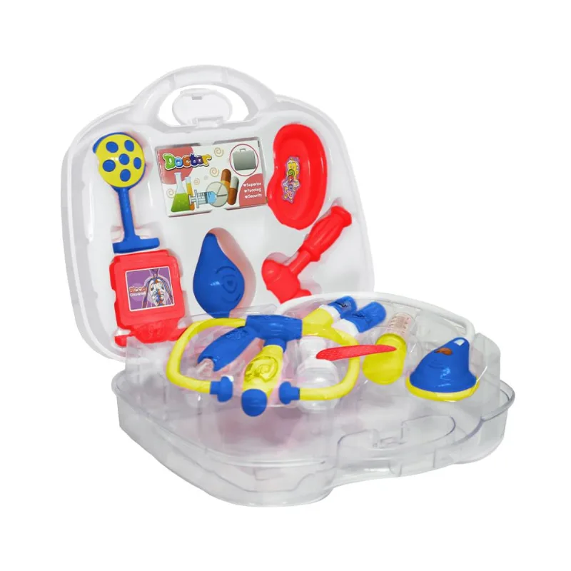 Kit Maleta Medica Doutor Com Luz e Som Azul - Dm Toys 6174 - DMTOYS - Brinquedos