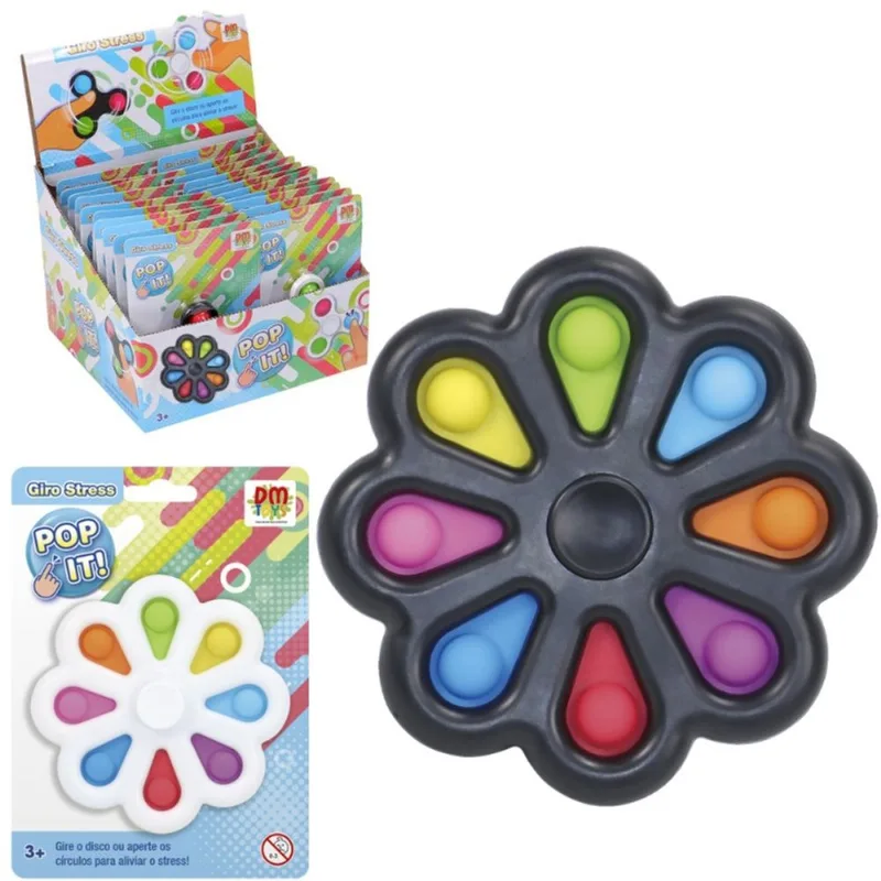 Pop It Spinner Fidget Brinquedo Anti Stress Sensorial