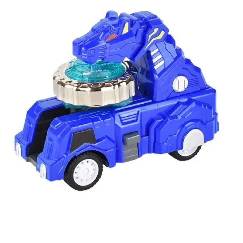 Pião Zip Zap Lançador Dino Tiger Car DMToys- dmt 6294 Sortidos
